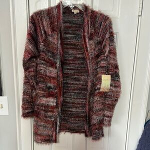 Lily White sweater cardigan size small